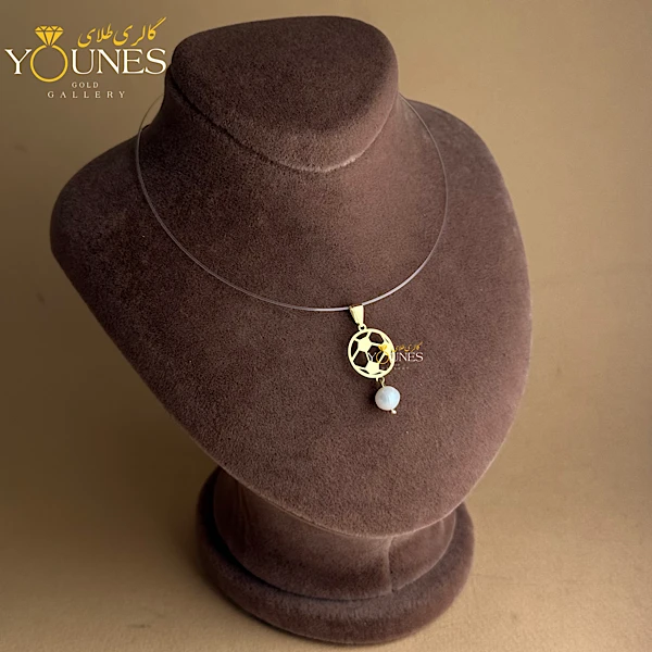 آویز طلا توپ مرواریدی